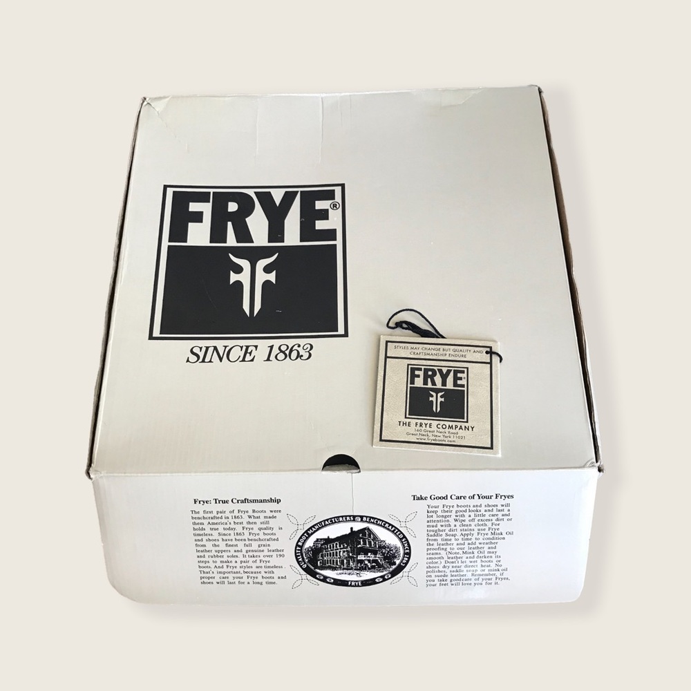 Frye Marissa Zip Short Grey/Taupe Leather Almond Toe Wood Heeled Ankle Booties - Picture 14 of 15